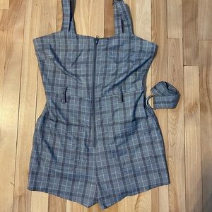 Plaid romper